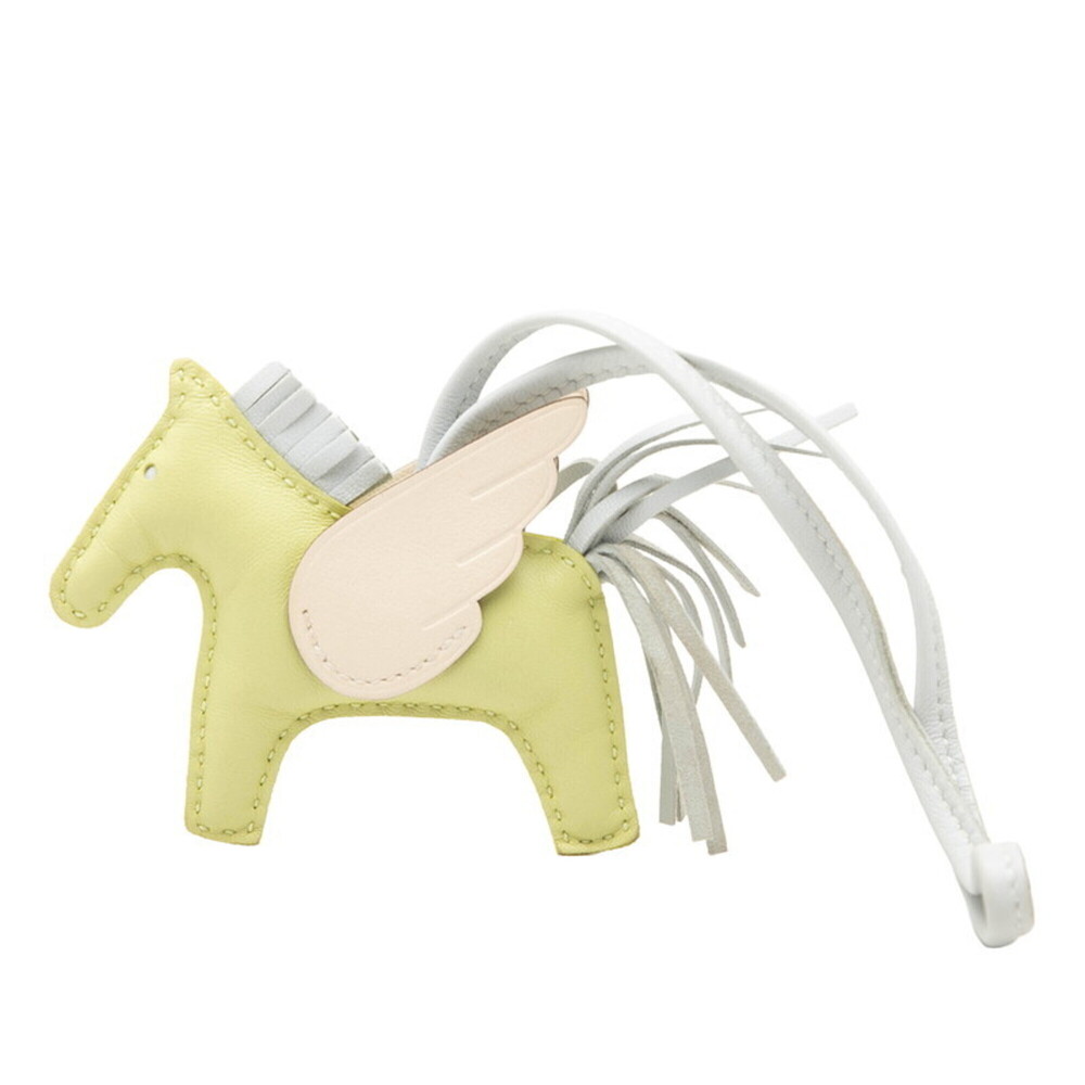 Hermes Rodeo Charm Pegasus PM Handbag Z Stamp Jaune Bourgeon Green Agneau Mil...